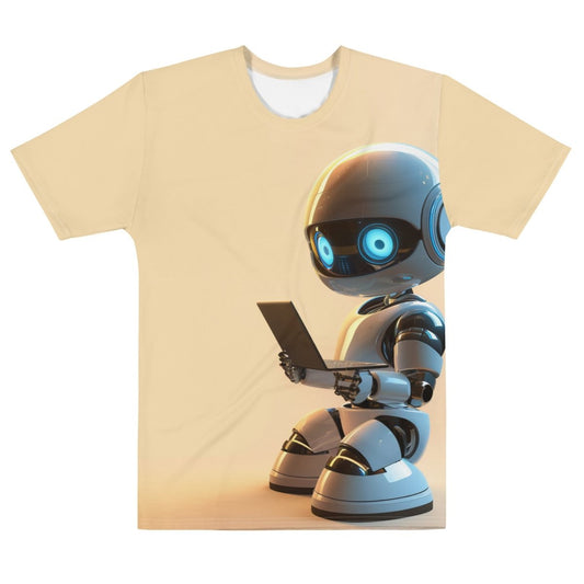 All-Over Print Computers Robot Hero T-Shirt (men) - AI Store