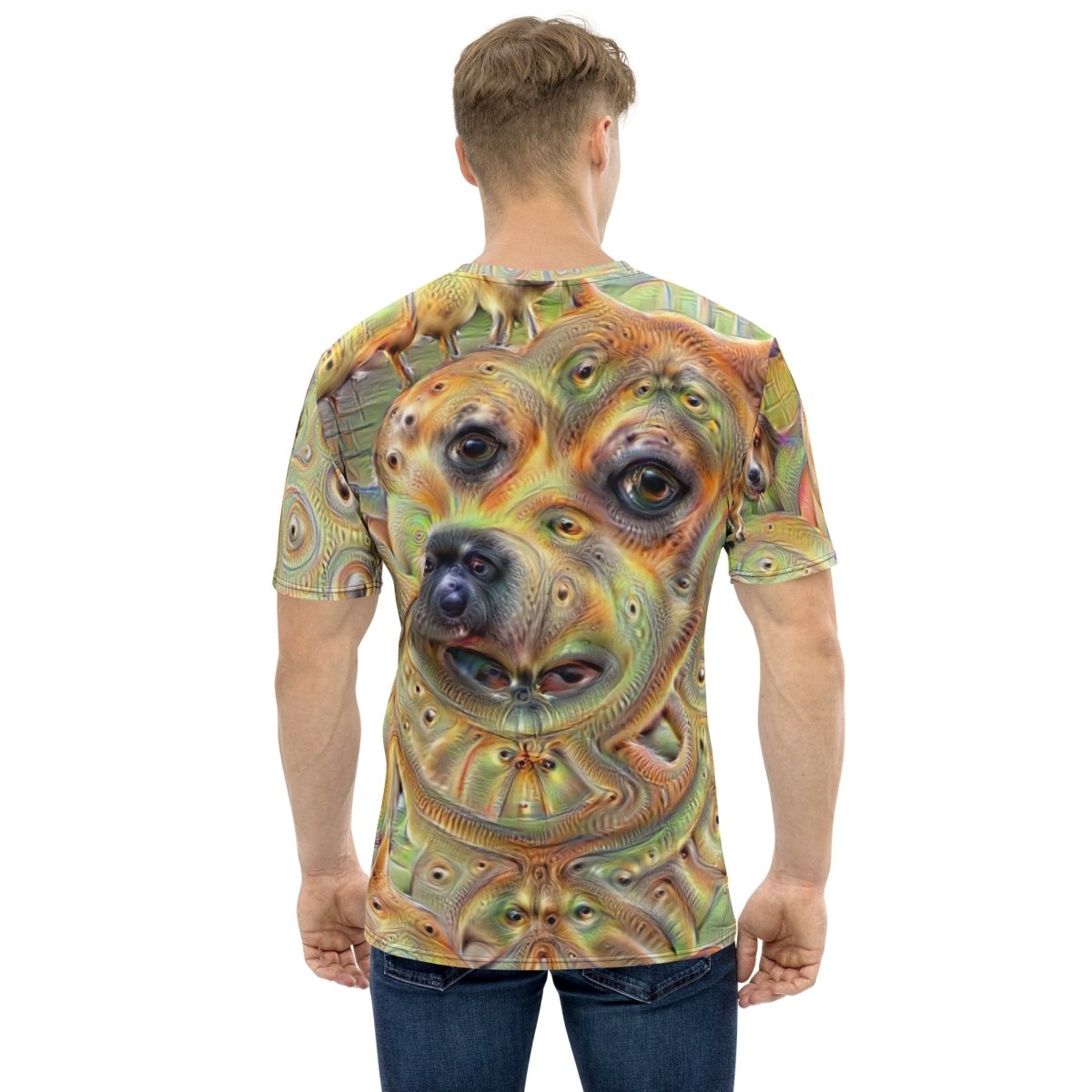 All-Over Print Deep Dream Dogs T-Shirt (men) - AI Store