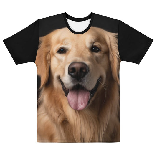 All-Over Print Golden Retriever T-Shirt (men) - AI Store