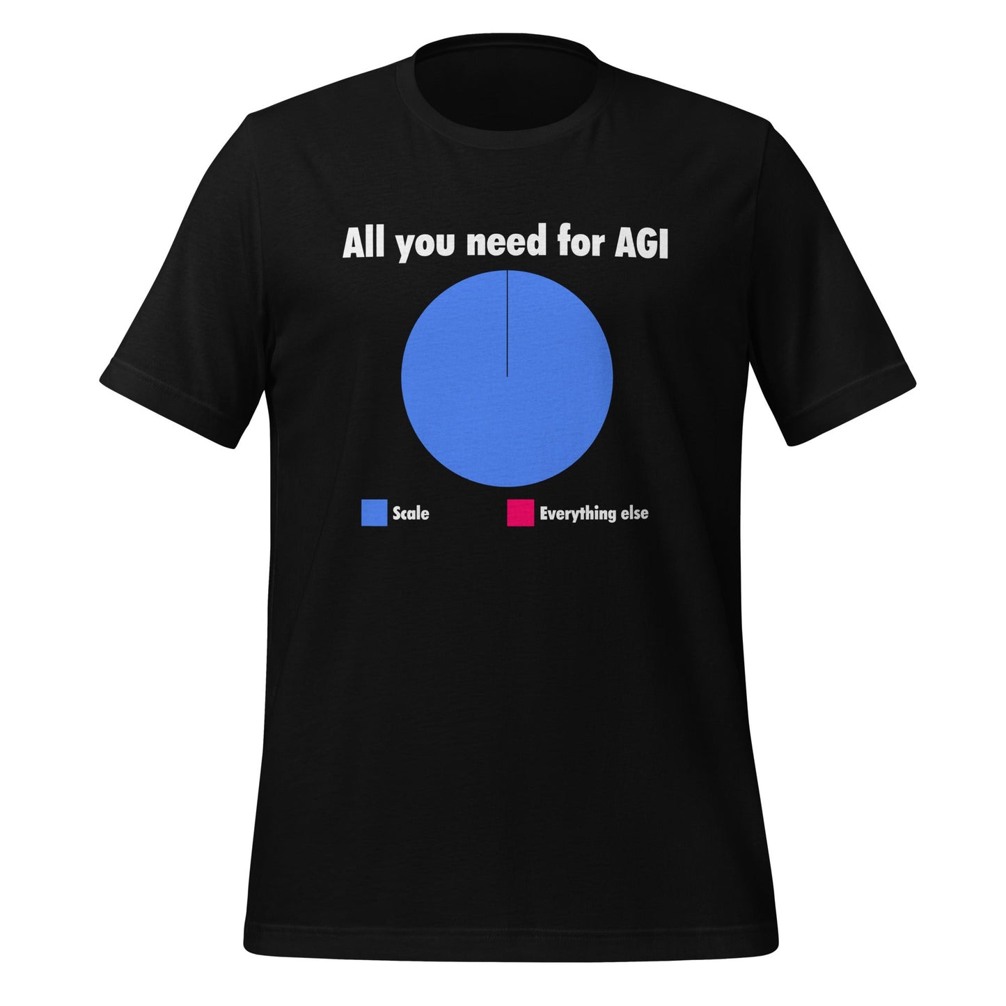 Image of the All you need for AGI is Scale T-Shirt (unisex) Black / M.