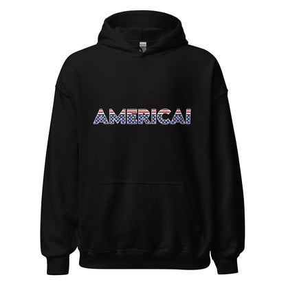 Image of the AMERICAI Hoodie (unisex) Black / M.