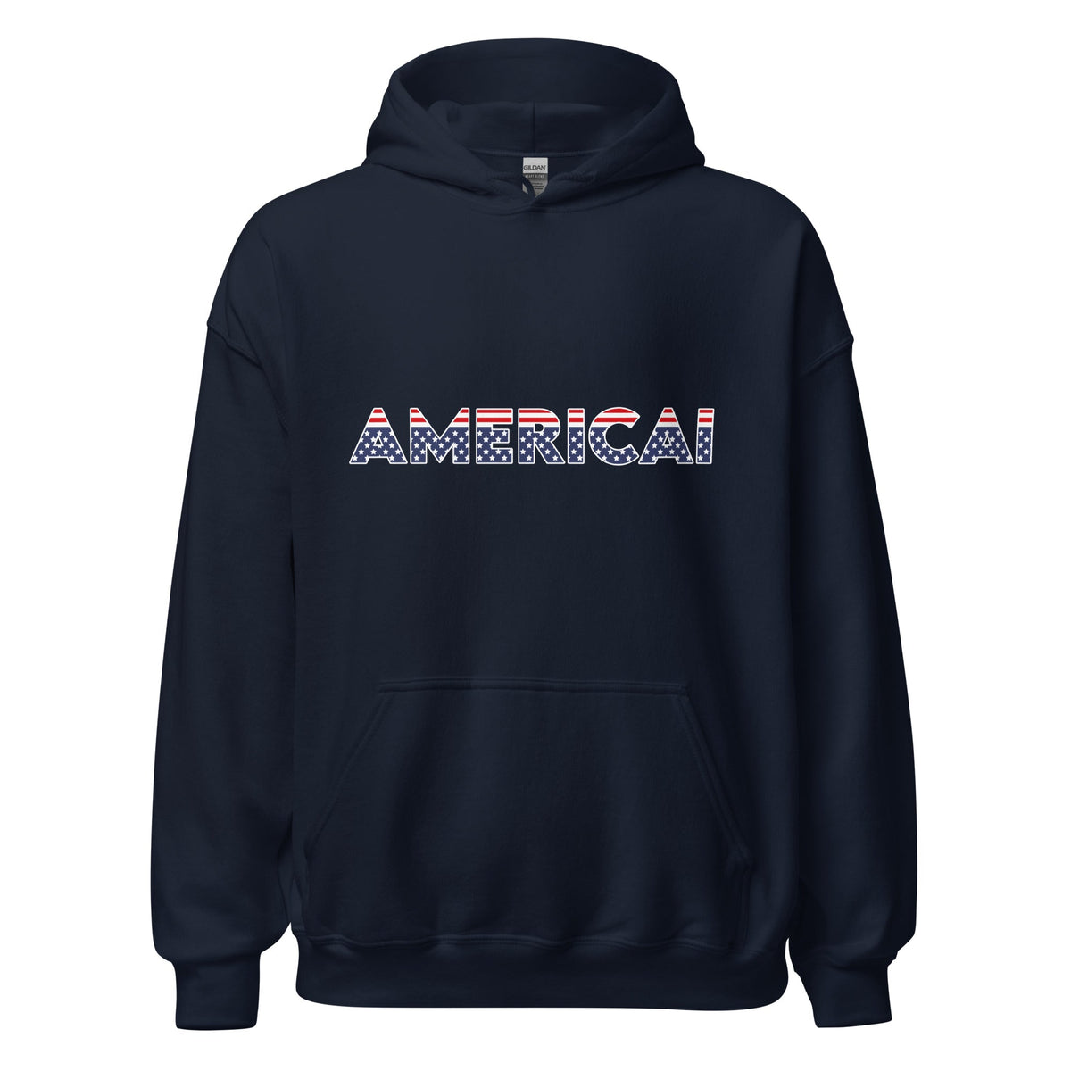 Image of the AMERICAI Hoodie (unisex) Navy / M.