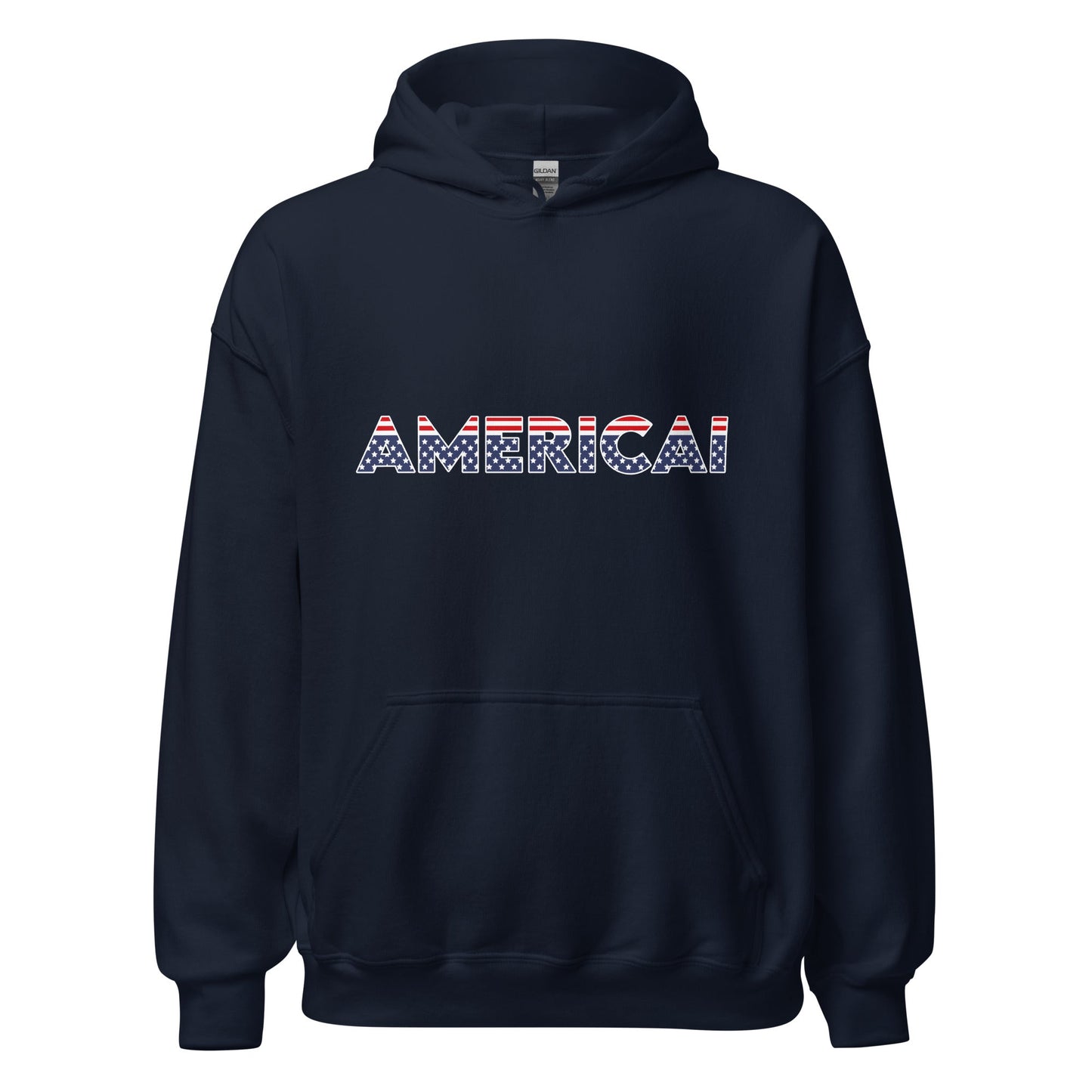 Image of the AMERICAI Hoodie (unisex) Navy / M.