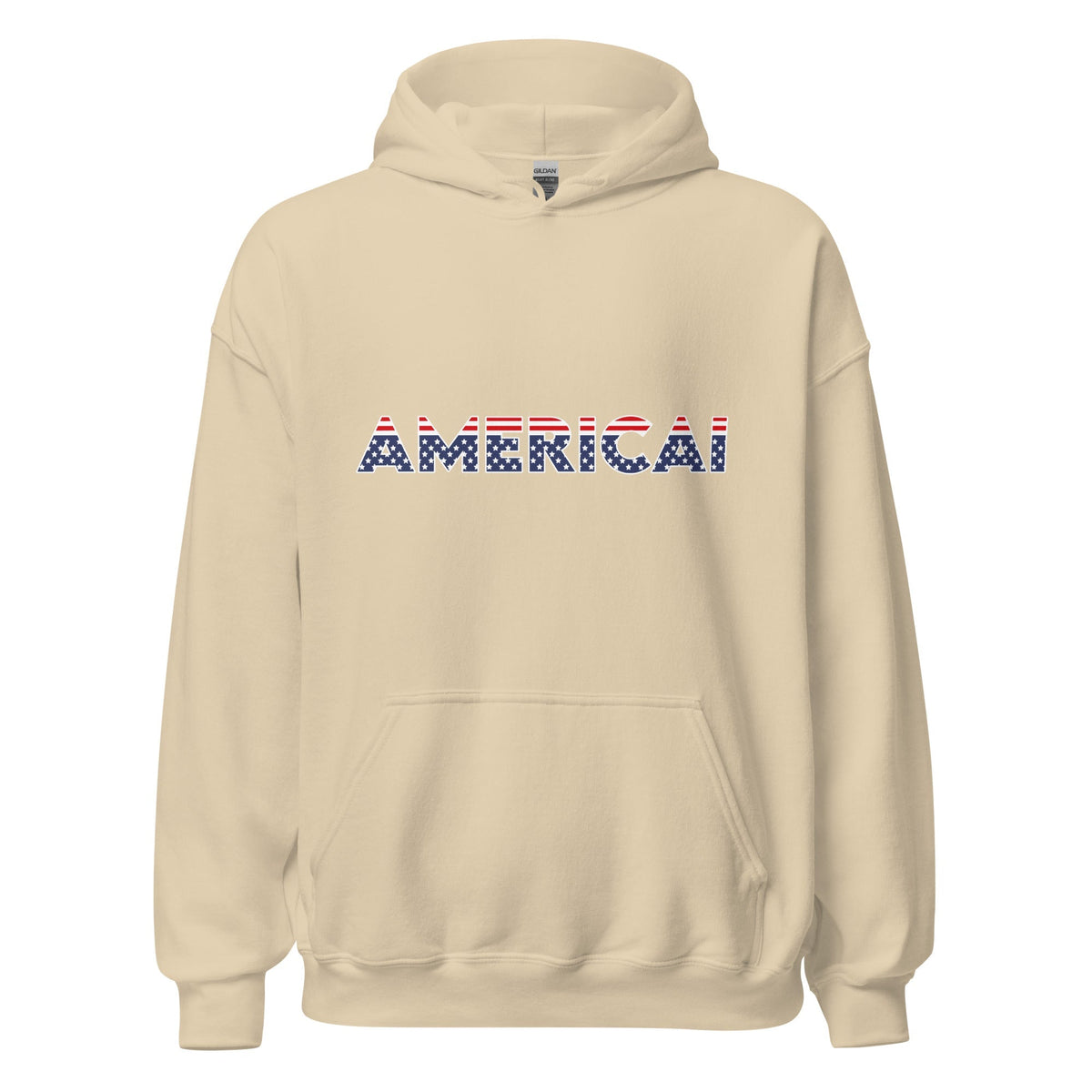 Image of the AMERICAI Hoodie (unisex) Sand / M.