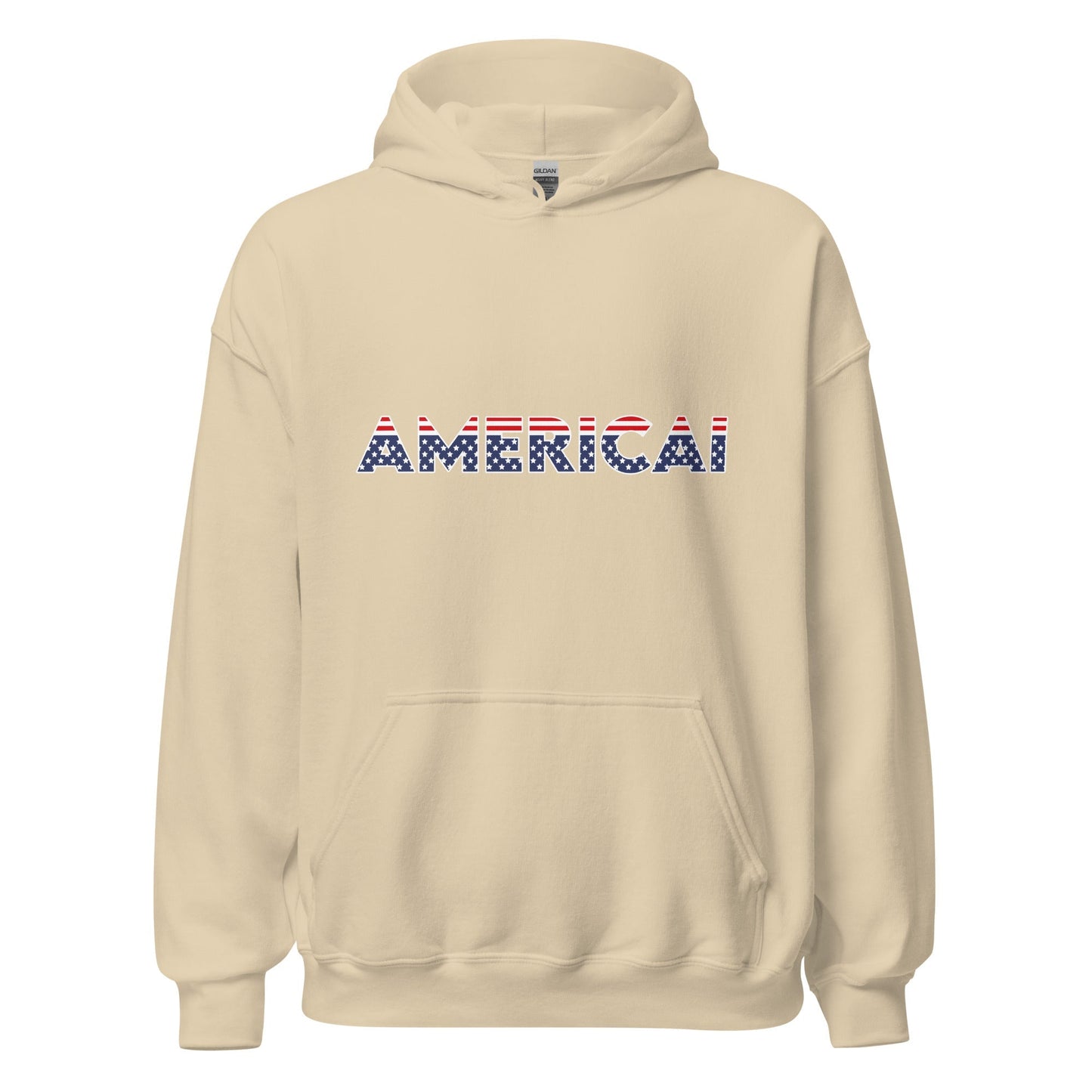 Image of the AMERICAI Hoodie (unisex) Sand / M.