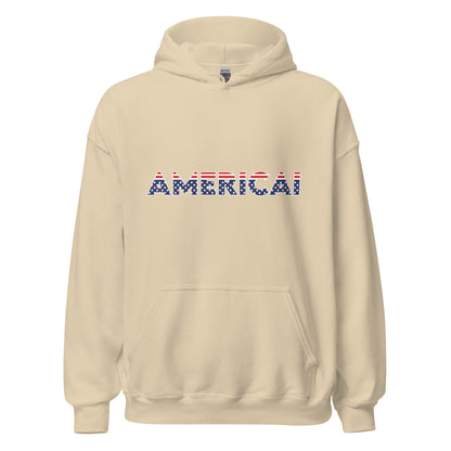 Image of the AMERICAI Hoodie (unisex) Sand / M.
