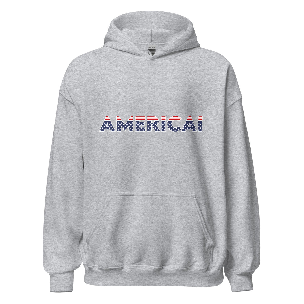 Image of the AMERICAI Hoodie (unisex) Sport Grey / M.