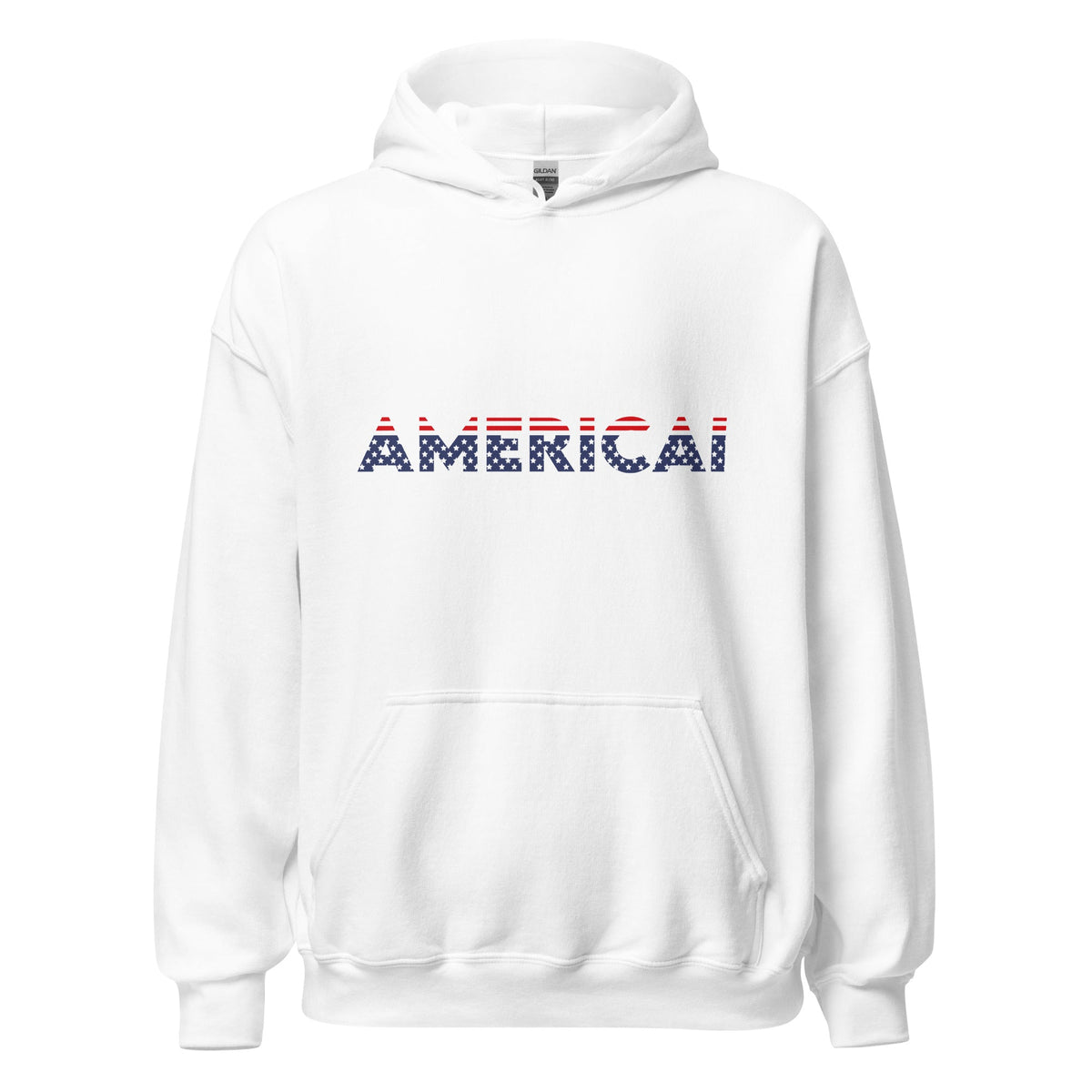 Image of the AMERICAI Hoodie (unisex) White / M.