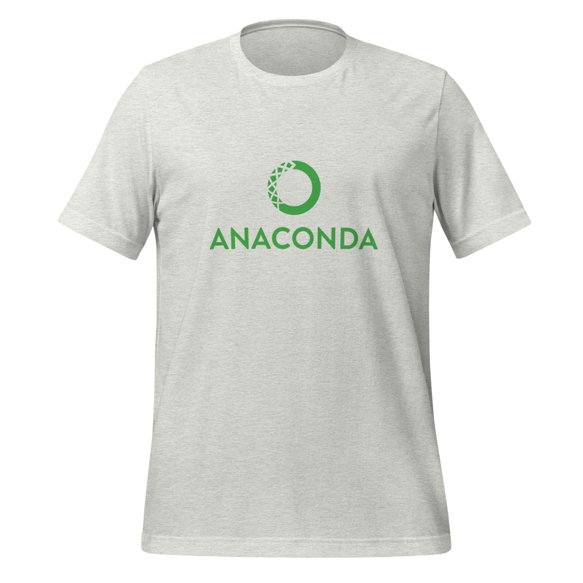 Product mockup photo of the Anaconda Logo T Shirt (unisex) Ash / M.