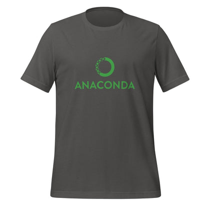 Product mockup photo of the Anaconda Logo T Shirt (unisex) Asphalt / M.