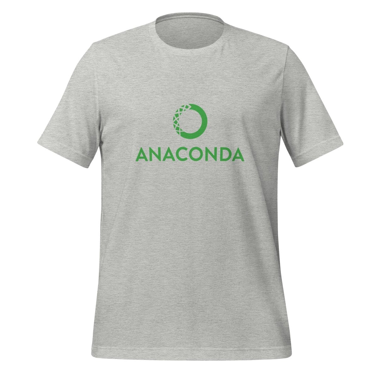 Product mockup photo of the Anaconda Logo T Shirt (unisex) Athletic Heather / M.