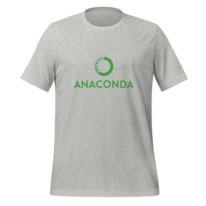 Product mockup photo of the Anaconda Logo T Shirt (unisex) Athletic Heather / M.