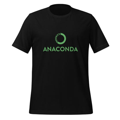 Product mockup photo of the Anaconda Logo T Shirt (unisex) Black / M.