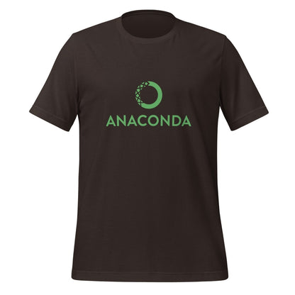 Product mockup photo of the Anaconda Logo T Shirt (unisex) Brown / M.