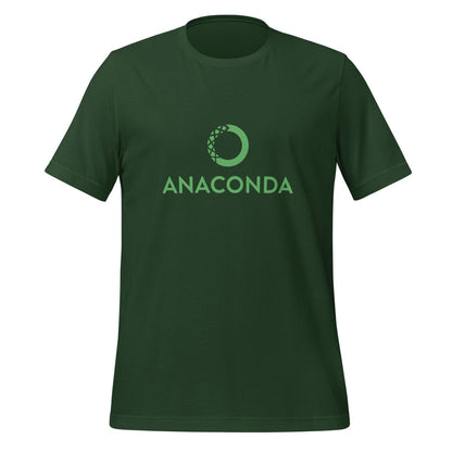 Product mockup photo of the Anaconda Logo T Shirt (unisex) Forest / M.