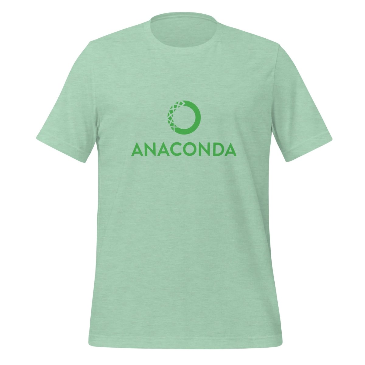 Product mockup photo of the Anaconda Logo T Shirt (unisex) Heather Prism Mint / M.