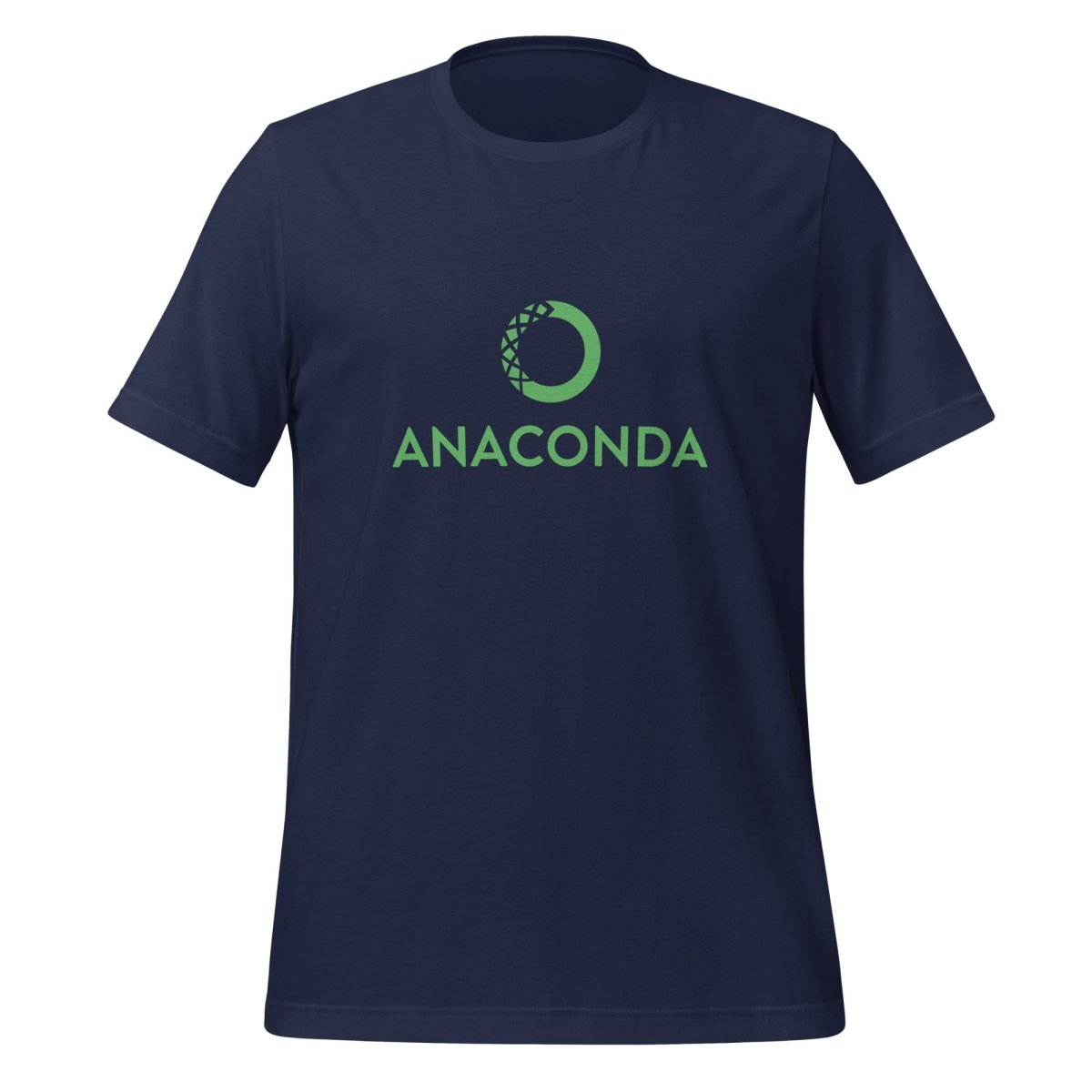 Product mockup photo of the Anaconda Logo T Shirt (unisex) Navy / M.