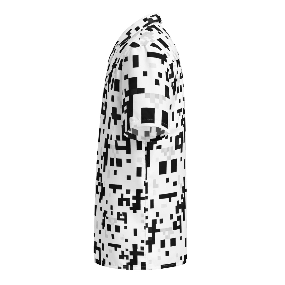 Image of the Anti-Facial Recognition Pattern Button Shirt (unisex).