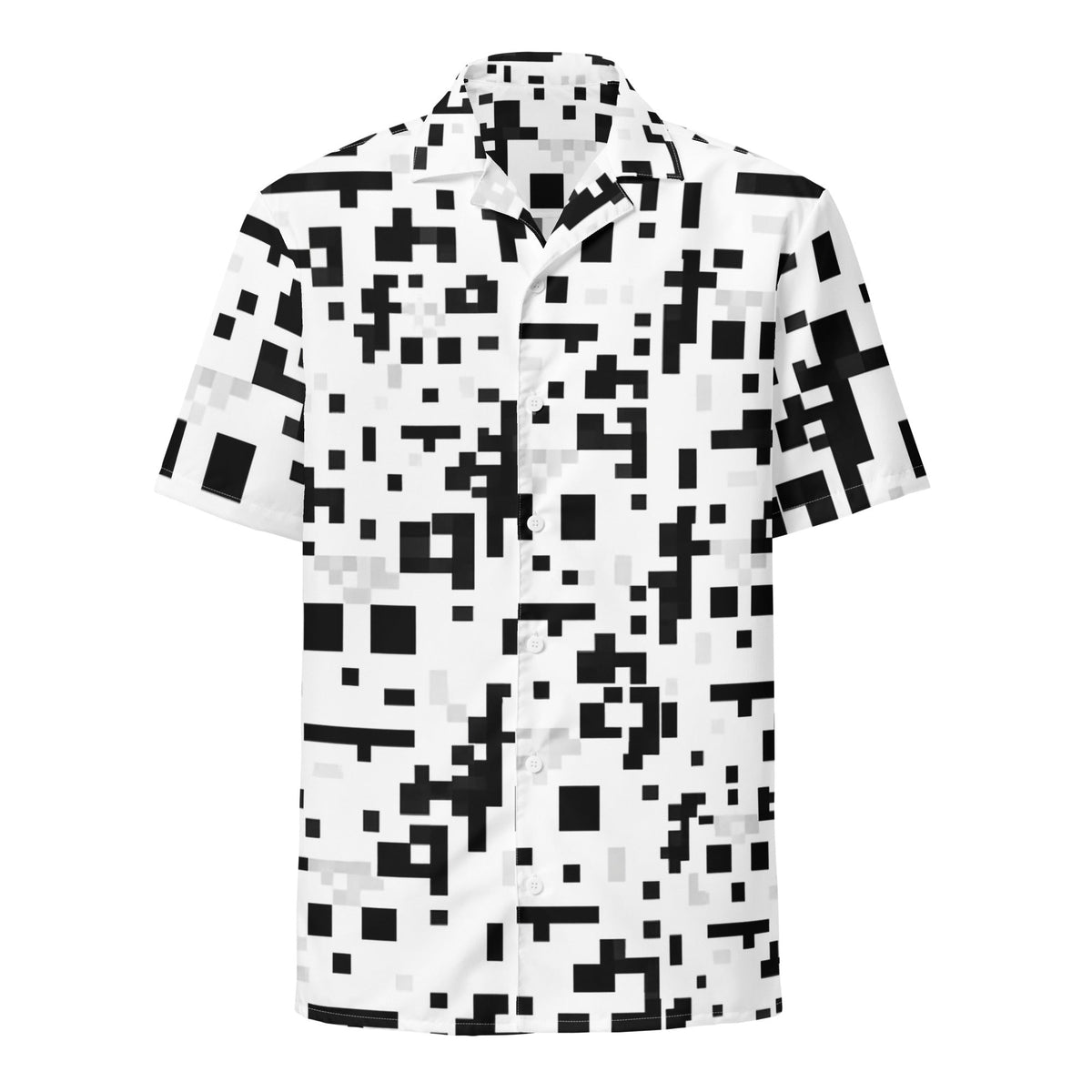Image of the Anti-Facial Recognition Pattern Button Shirt (unisex) M.