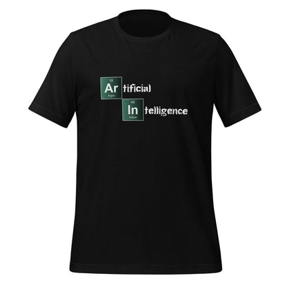 Product mockup photo of the Artificial Intelligence Breaking Bad Style T Shirt (unisex) Black / M.