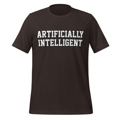 Image of the ARTIFICIALLY INTELLIGENT T-Shirt (unisex) Brown / M.