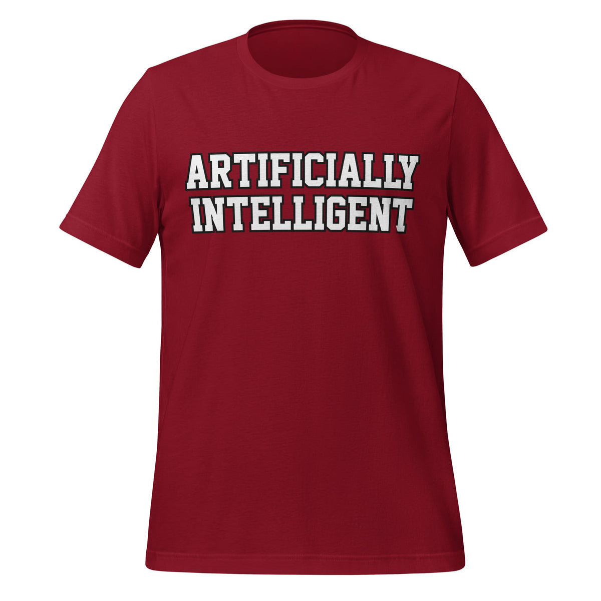 Image of the ARTIFICIALLY INTELLIGENT T-Shirt (unisex) Cardinal / M.