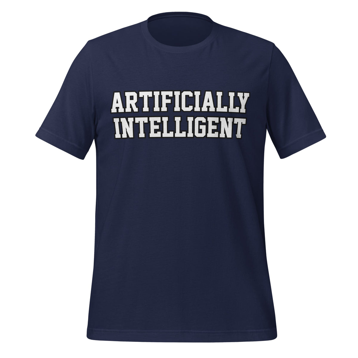 Image of the ARTIFICIALLY INTELLIGENT T-Shirt (unisex) Navy / M.