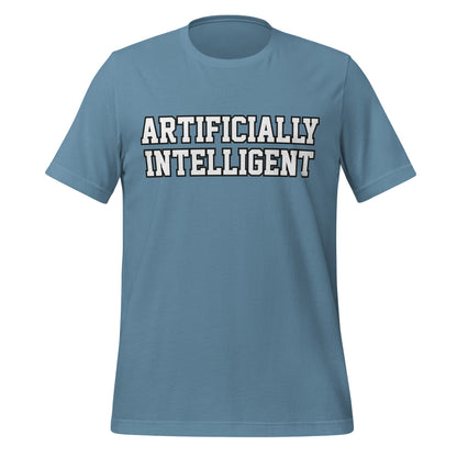 Image of the ARTIFICIALLY INTELLIGENT T-Shirt (unisex) Steel Blue / M.