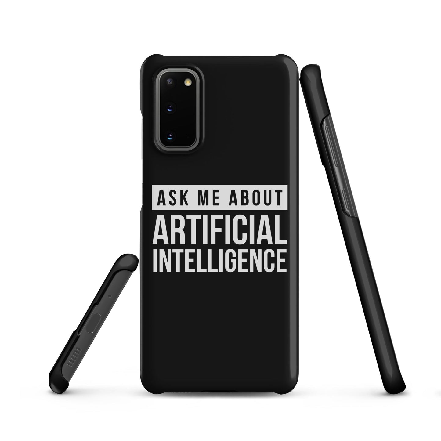 Image of the Ask Me About Artificial Intelligence Snap Case for Samsung Samsung Galaxy S20.
