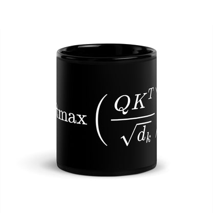 Image of the Attention is All You Need Formula Black Glossy Mug 11 oz.