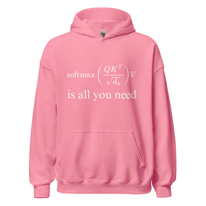 Image of the Attention is All You Need Hoodie (unisex) Azalea / S.