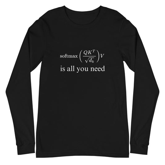 Attention is All You Need Long Sleeve T-Shirt (unisex) - AI Store