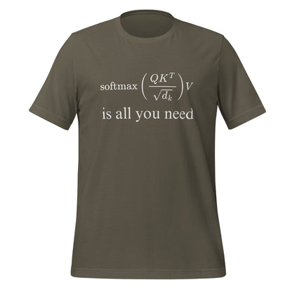 Image of the Attention is All You Need T-Shirt (unisex) Army / M.