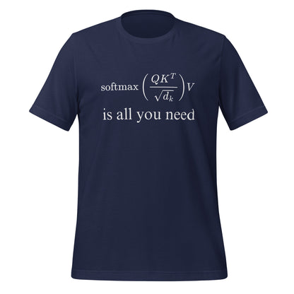 Image of the Attention is All You Need T-Shirt (unisex) Navy / M.