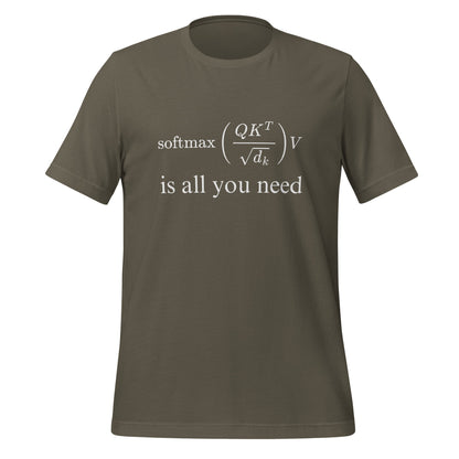 Image of the Attention is All You Need T-Shirt (unisex) Army / S.