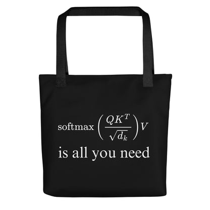 Image of the Attention is All You Need Tote Bag.
