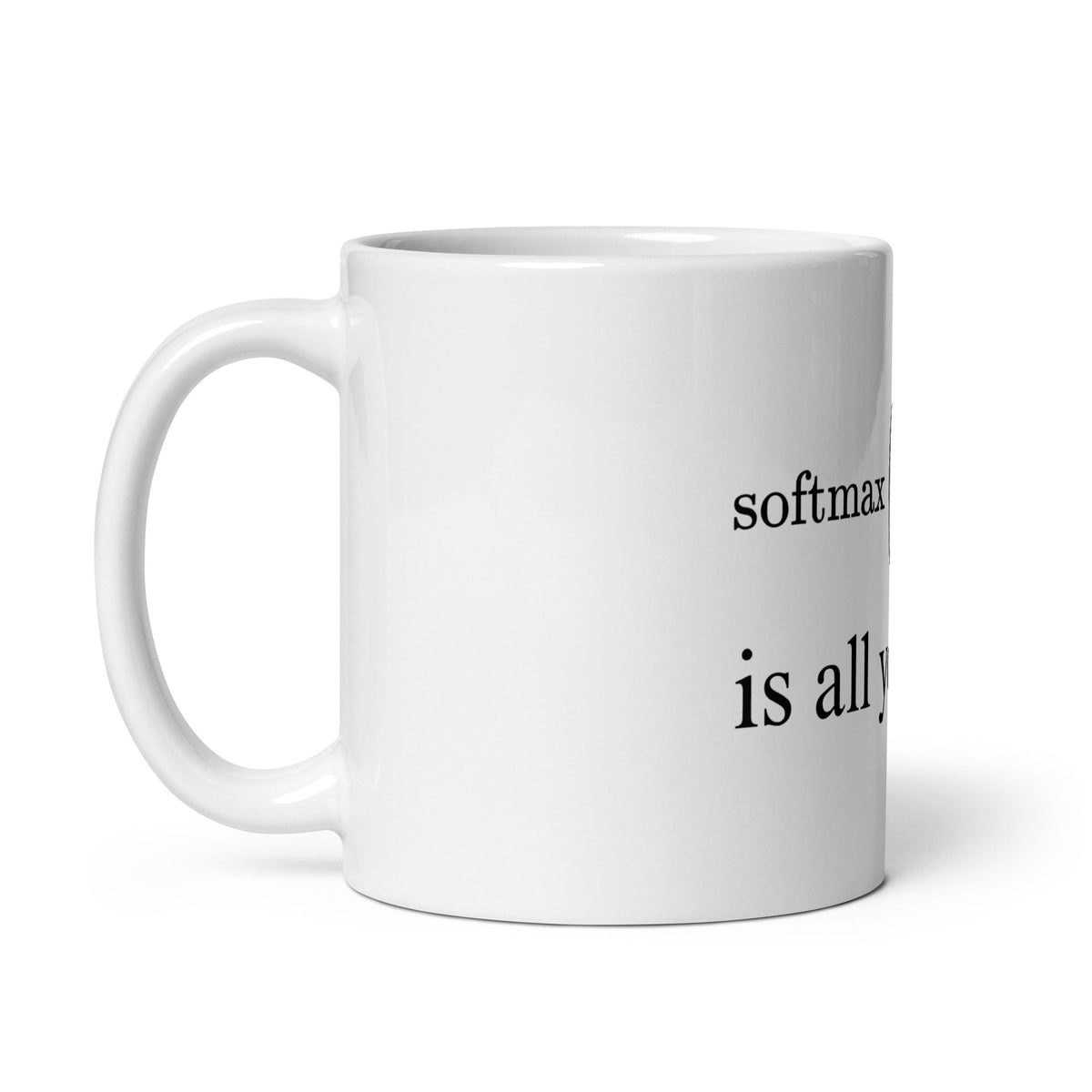 Image of the Attention is All You Need White Glossy Mug.