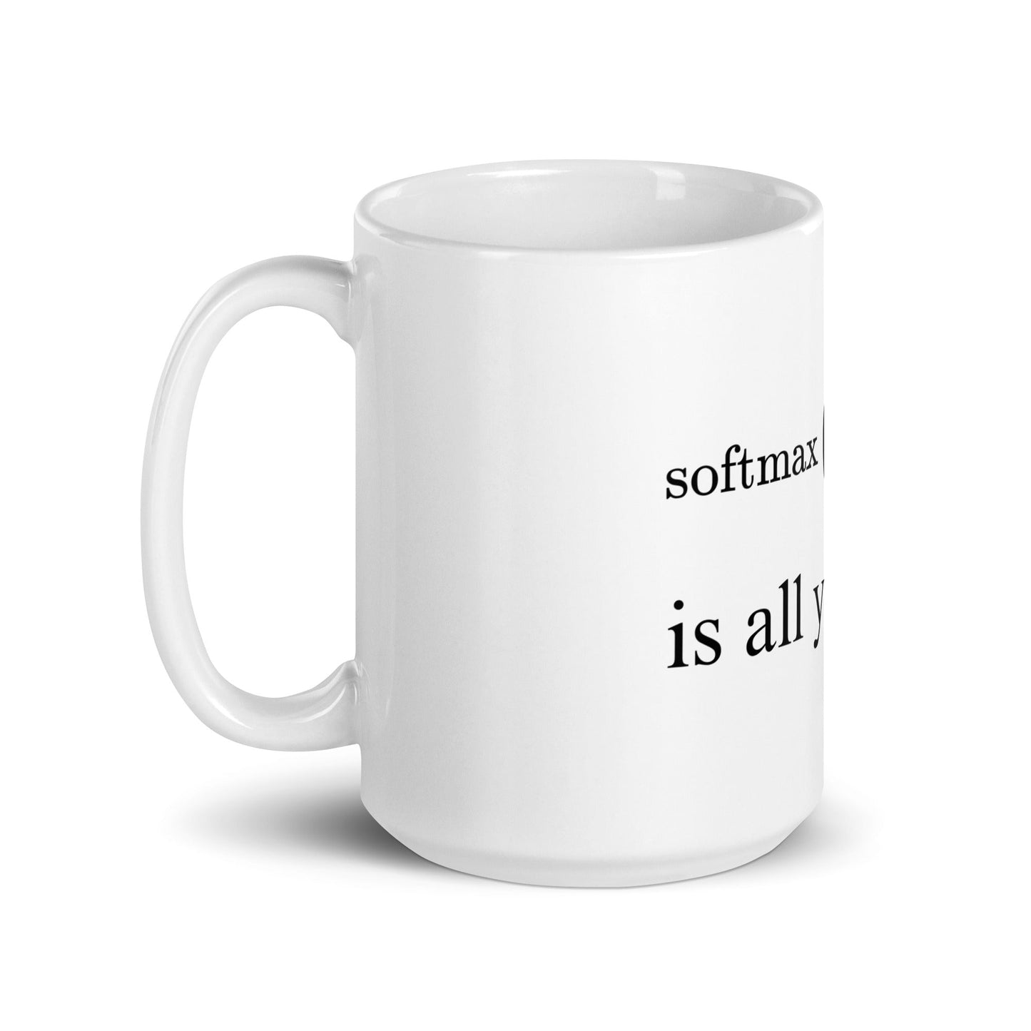 Image of the Attention is All You Need White Glossy Mug.