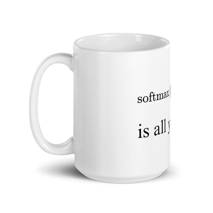 Image of the Attention is All You Need White Glossy Mug.