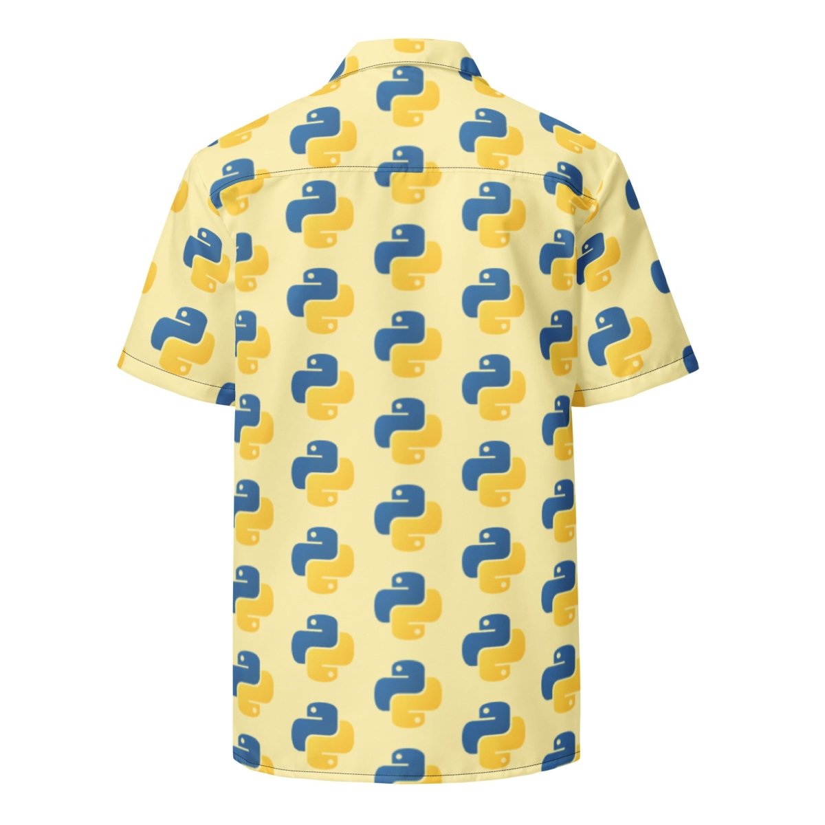 Image of the Banana Python Icon Button Shirt (unisex).