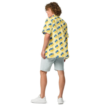 Image of the Banana Python Icon Button Shirt (unisex).