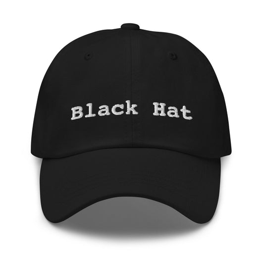 Black Hat Embroidered Cap - AI Store