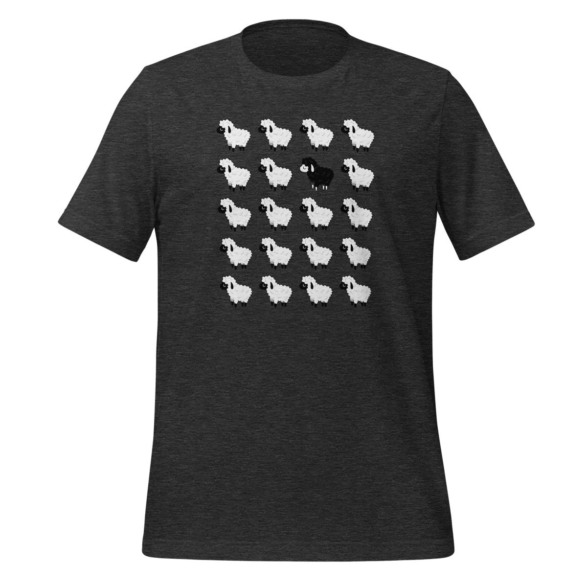 Image of the Black Sheep T-Shirt (unisex) Dark Grey Heather / M.