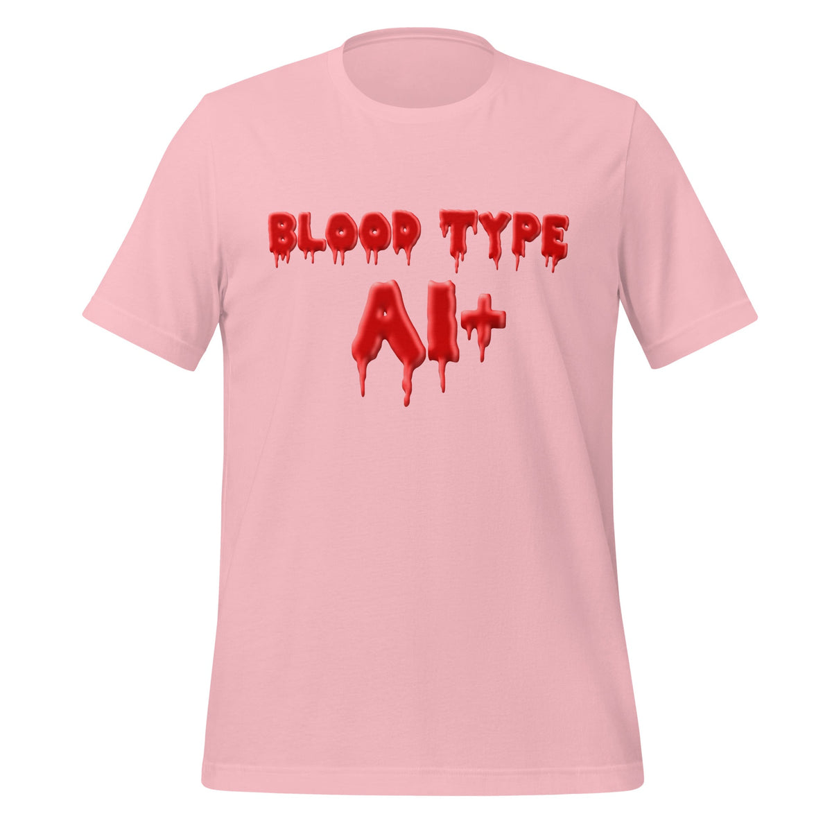 Image of the Blood Type AI+ T-Shirt (unisex) Pink / M.