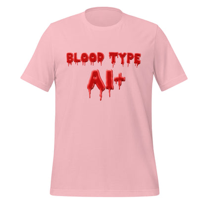 Image of the Blood Type AI+ T-Shirt (unisex) Pink / M.