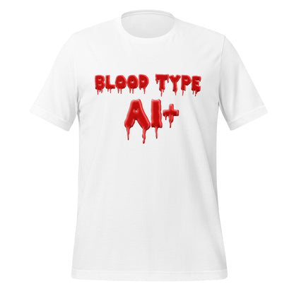 Image of the Blood Type AI+ T-Shirt (unisex) White / M.