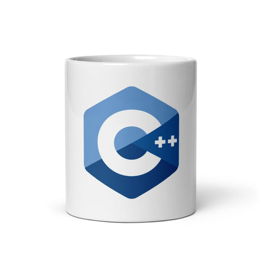 C++ Logo White Glossy Mug - AI Store