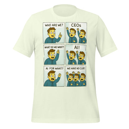 Image of the CEOs Want AI T-Shirt (unisex) Citron / M.