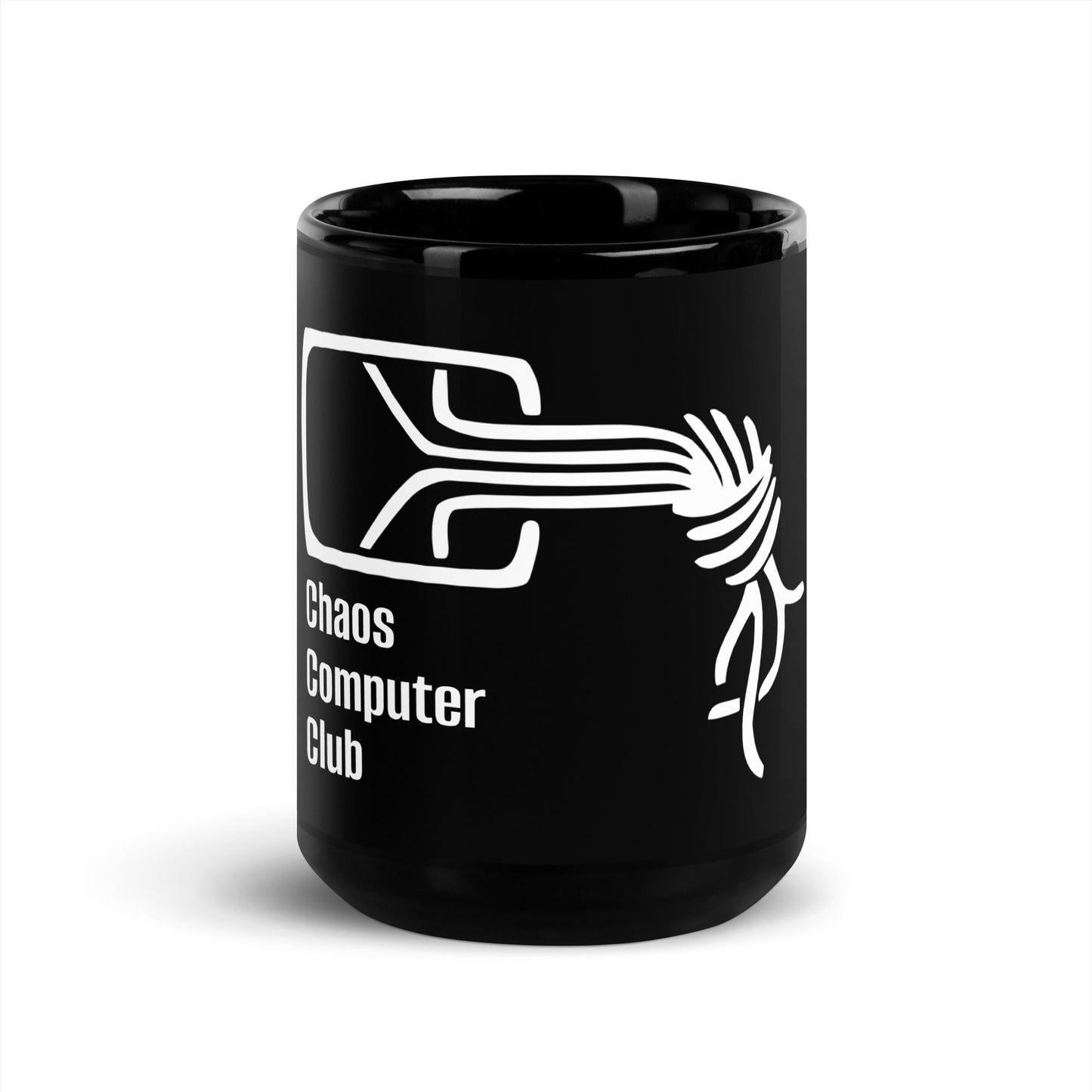 Image of the Chaos Computer Club Black Glossy Mug 15 oz.