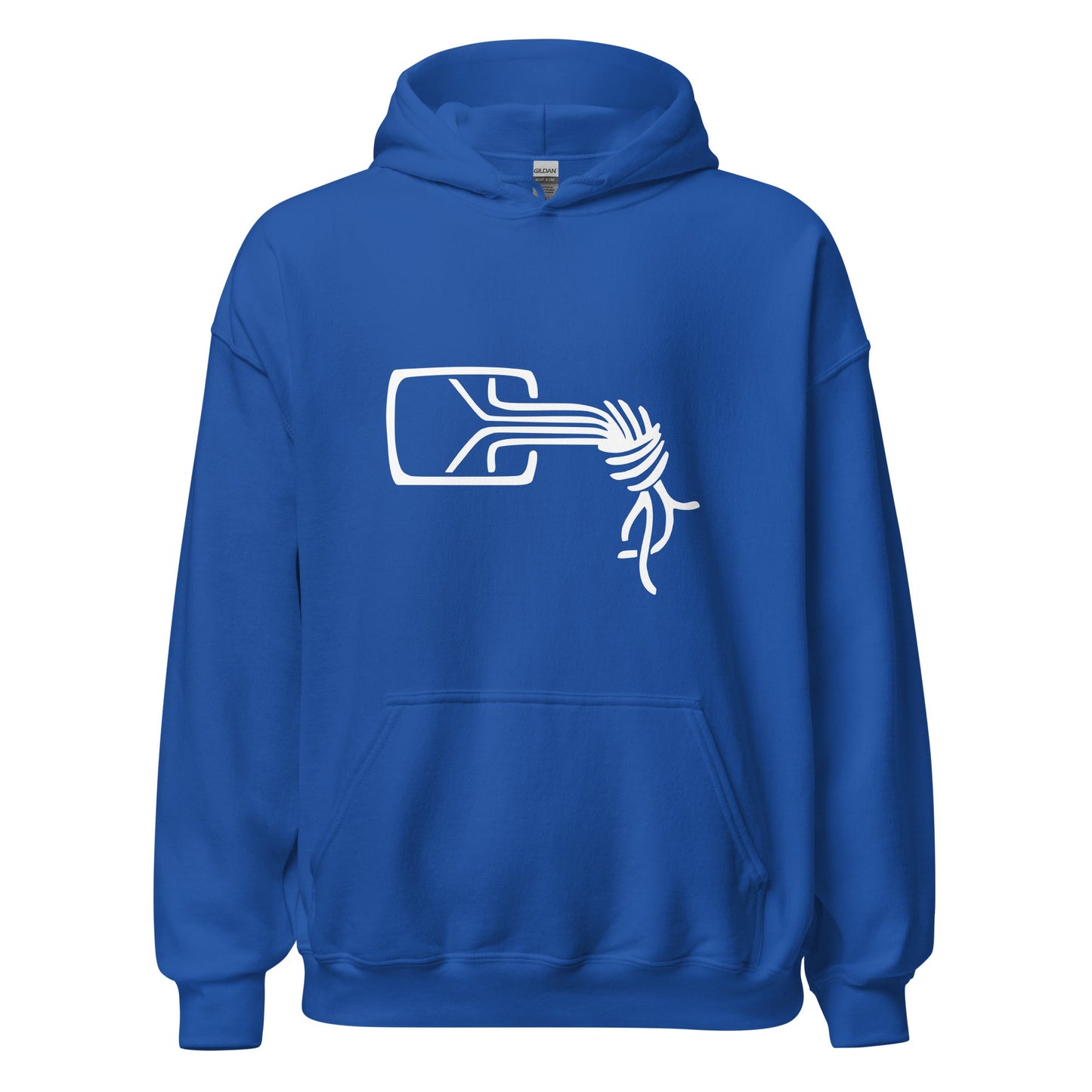 Product mockup photo of the Chaos Computer Club Logo Hoodie (unisex) Royal / M.